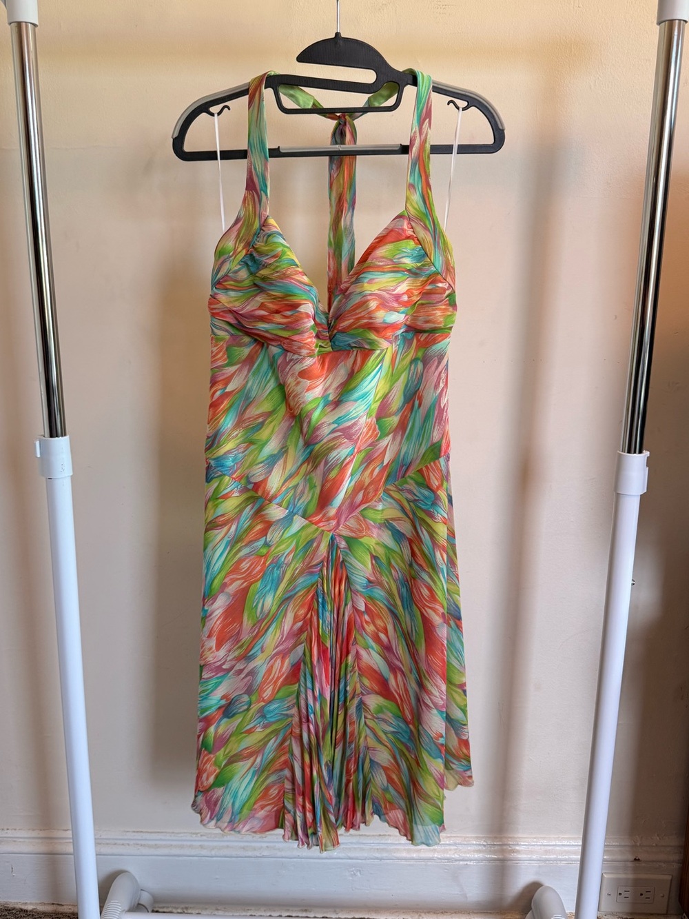 Allen B. By Allen Schwartz Multicolor Halter Dress